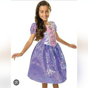 Disney Princess Rapunzel Halloween Costume Princess Dress Up gown 4 5 6